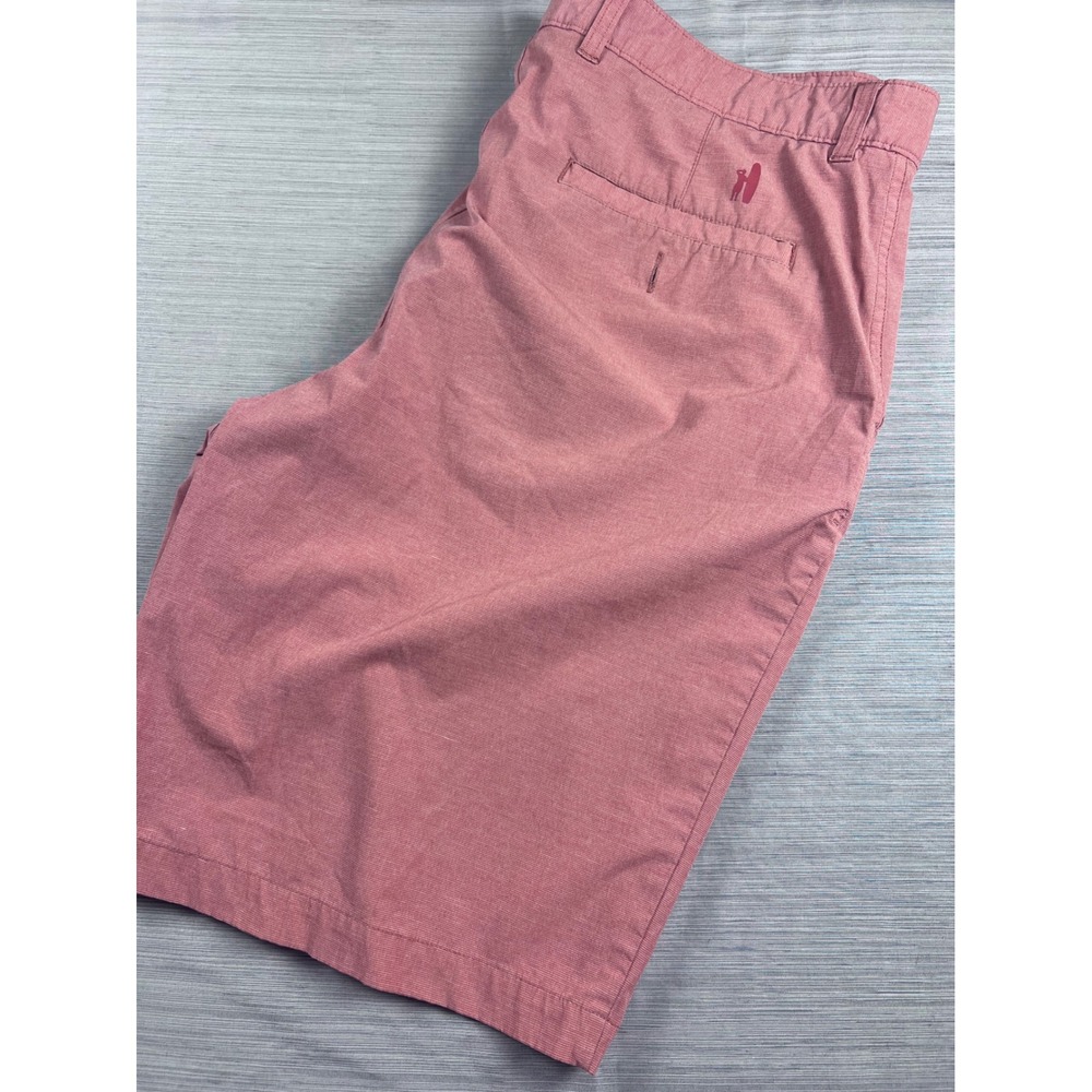 Johnnie-O Mens Performance Shorts 36 Dusty Rose Pink Heathered Golf Casual 702